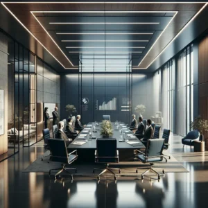 צוות ייעוץ מיישם שגרות ניהול בעסק קטן